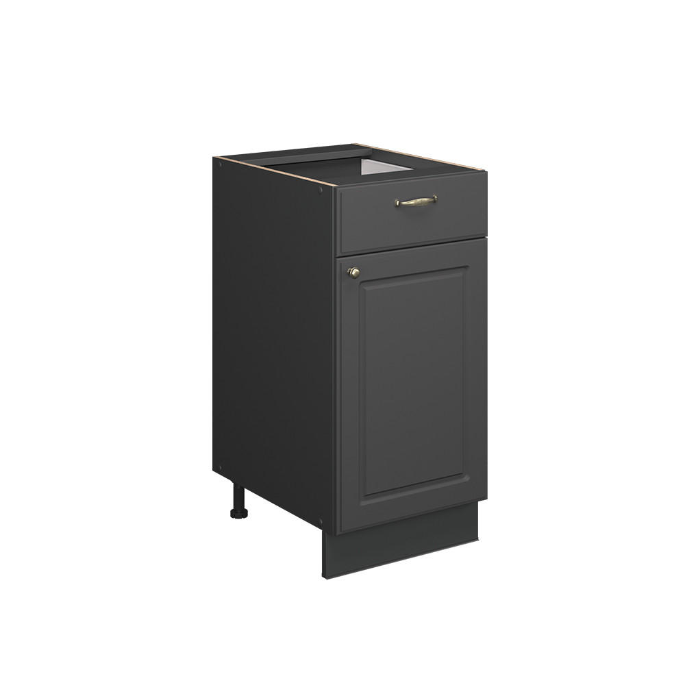 SPODNÍ SKŘÍŇKA KUCHYŇSKÉ LINKY Fame-Line Anthrazit-Gold Landhaus - antracitová, kompozitní dřevo (40/82/60cm) - Vicco