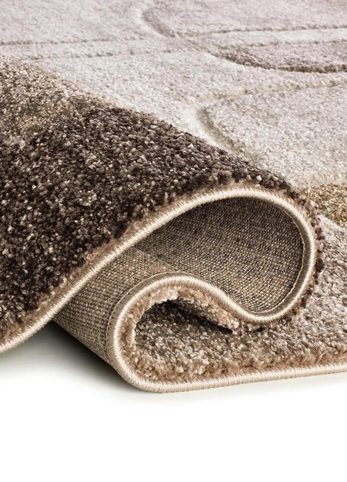 HOCHFLORTEPPICH Beige / Braun Teva 160/235 cm - Braun, Textil (160/235cm) - Atticgo