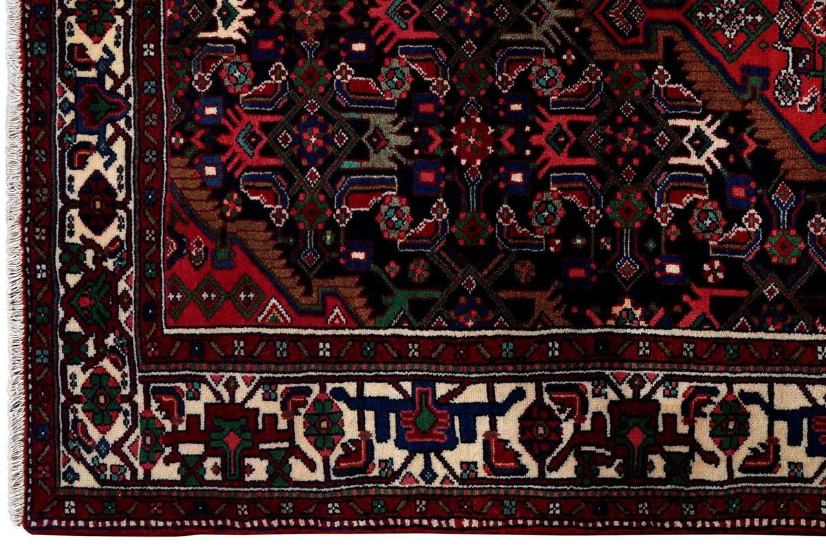 ORIENTTEPPICH handgeknüpft Assadabad Blau 210/135 cm Schurwolle - Blau, Textil (135/210cm) - Looma