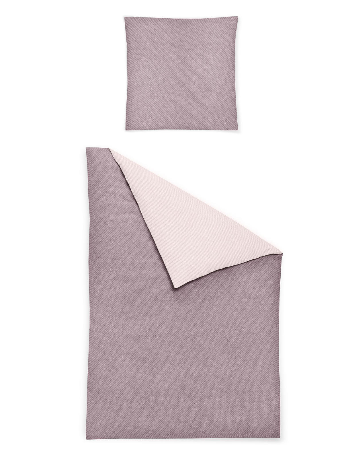 BETTWÄSCHE Biber 140/200 cm  - Rosa, KONVENTIONELL, Textil (140/200cm) - Irisette