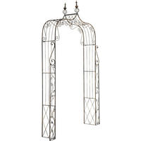 ROSENBOGEN Bremen 143x30x248cm Metall Bronze Rankhilfe - Bronzefarben, Metall (143/248/30cm) - DELUKE