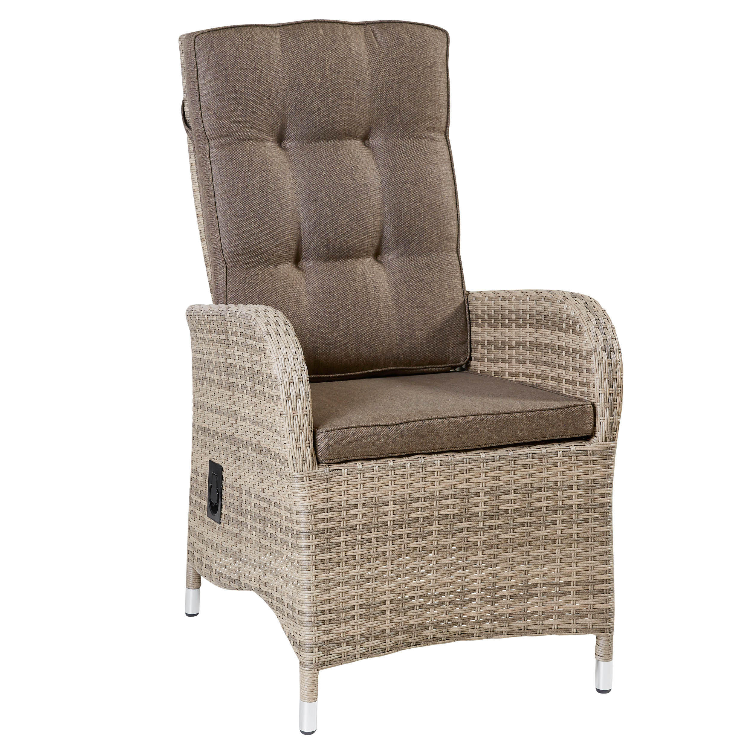 GARTENSTUHL Topeka 65x62,5x112 cm, Polyrattan, Natur - Naturfarben, Kunststoff (65/112/62.5cm) - dasmöbelwerk