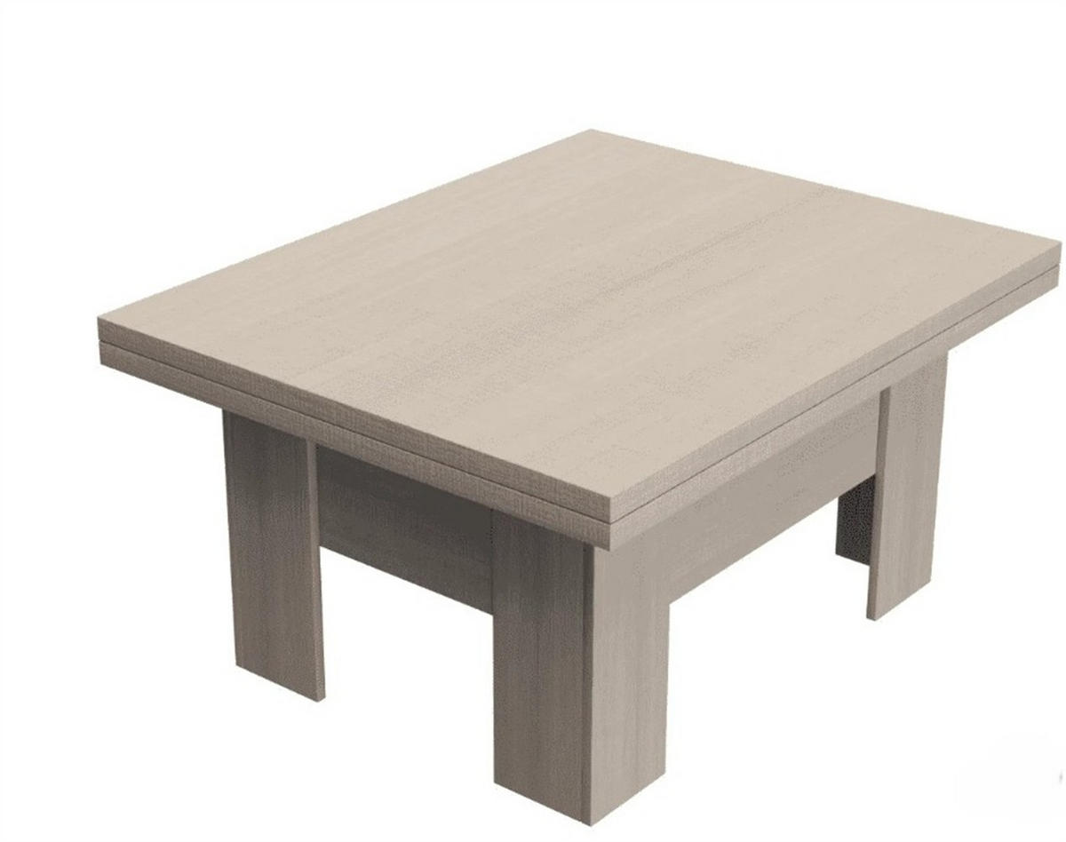 ESSTISCH ROKAR Ausziehbar 100 - 200 / 80 x 78 cm - Eichefarben/Eiche San Remo, Holz (100/80/78cm) - MASSENO