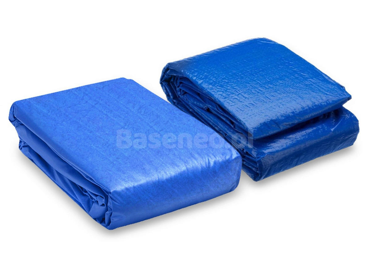 AUFBLASBARER POOL SET 262 x 175 x 51 cm, 3in1 - 54006 - Blau, Textil (262/51/175cm)