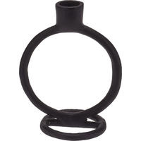 DEKO-KERZENSTÄNDER Aluminium 7,5/11,5/15 cm - Schwarz, Metall (11.5/15/7.5cm) - Home Styling Collection