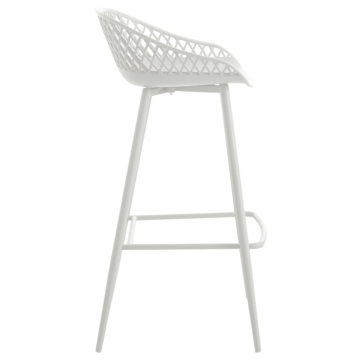 BARHOCKER IREK 2ER-SET - Weiß, Textil (48/96/48cm) - IDIMEX