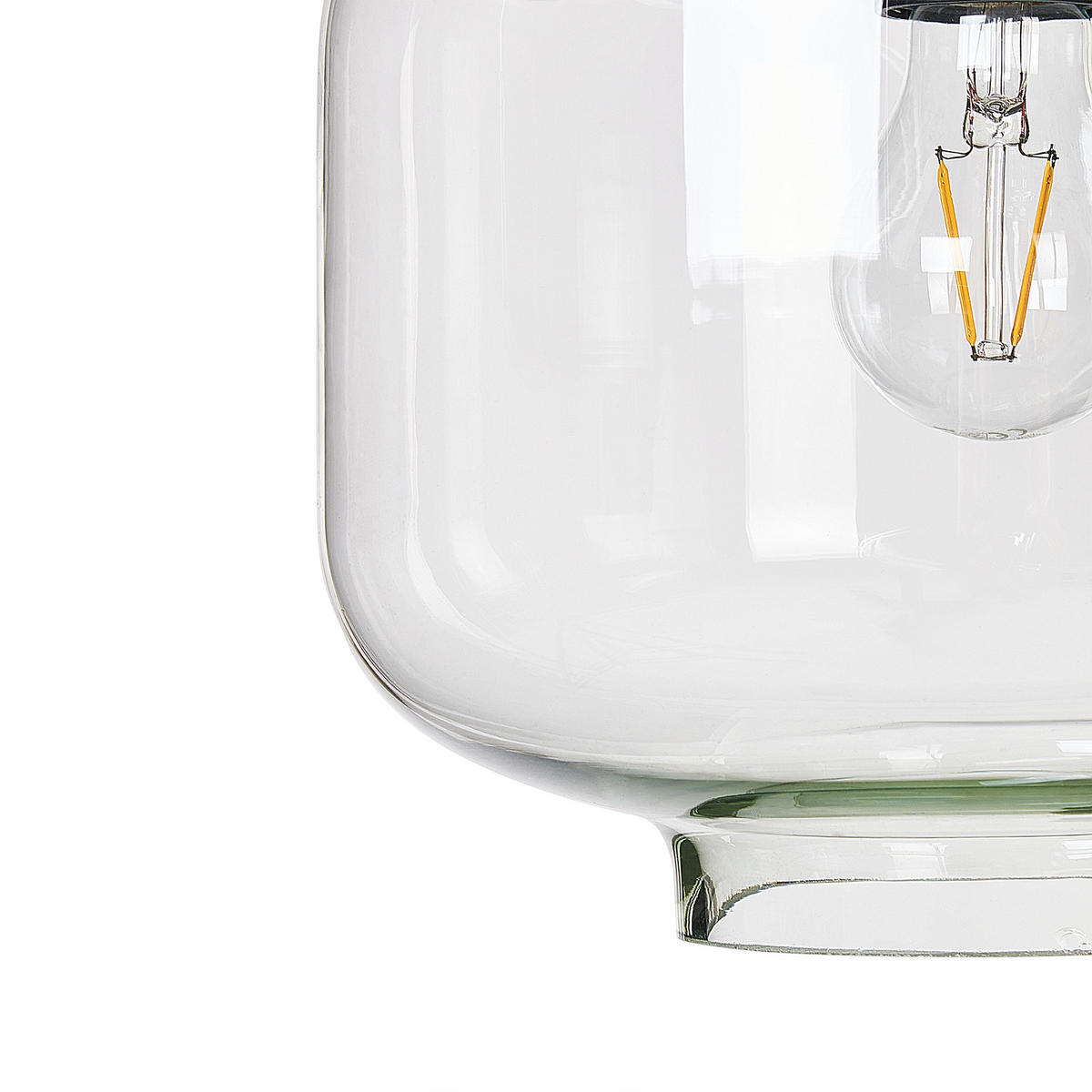 HÄNGELEUCHTE Bemboka 26/40/155 cm - Transparent, Glas (26/40/155cm) - Beliani