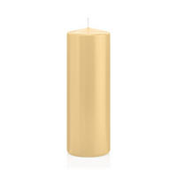 STUMPENKERZEN Champagner Ø 68 x 200 mm, 12 Stück - Champagner, Paraffin (7/20cm) - Wiedemann Kerzen