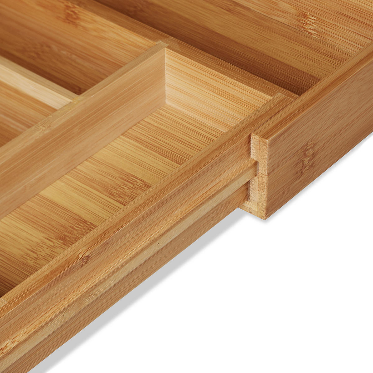 BESTECKKASTEN - Hellbraun, Holz/Holzwerkstoff (47/5/36cm) - Relaxdays