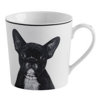 BECHER Frenchie 330ml, weiß - Weiß, Keramik (0.33L) - home&you