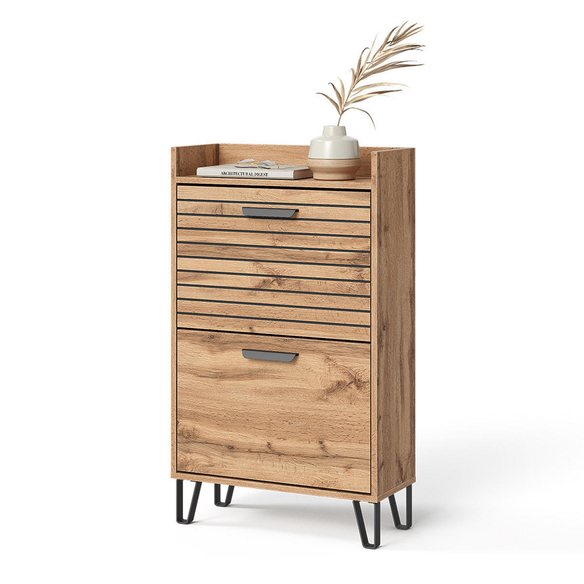 VÝKLOPNÍK NA BOTY Amber Dub Wotan - dub Wotan, kompozitní dřevo (59.8/100/25cm) - Vicco