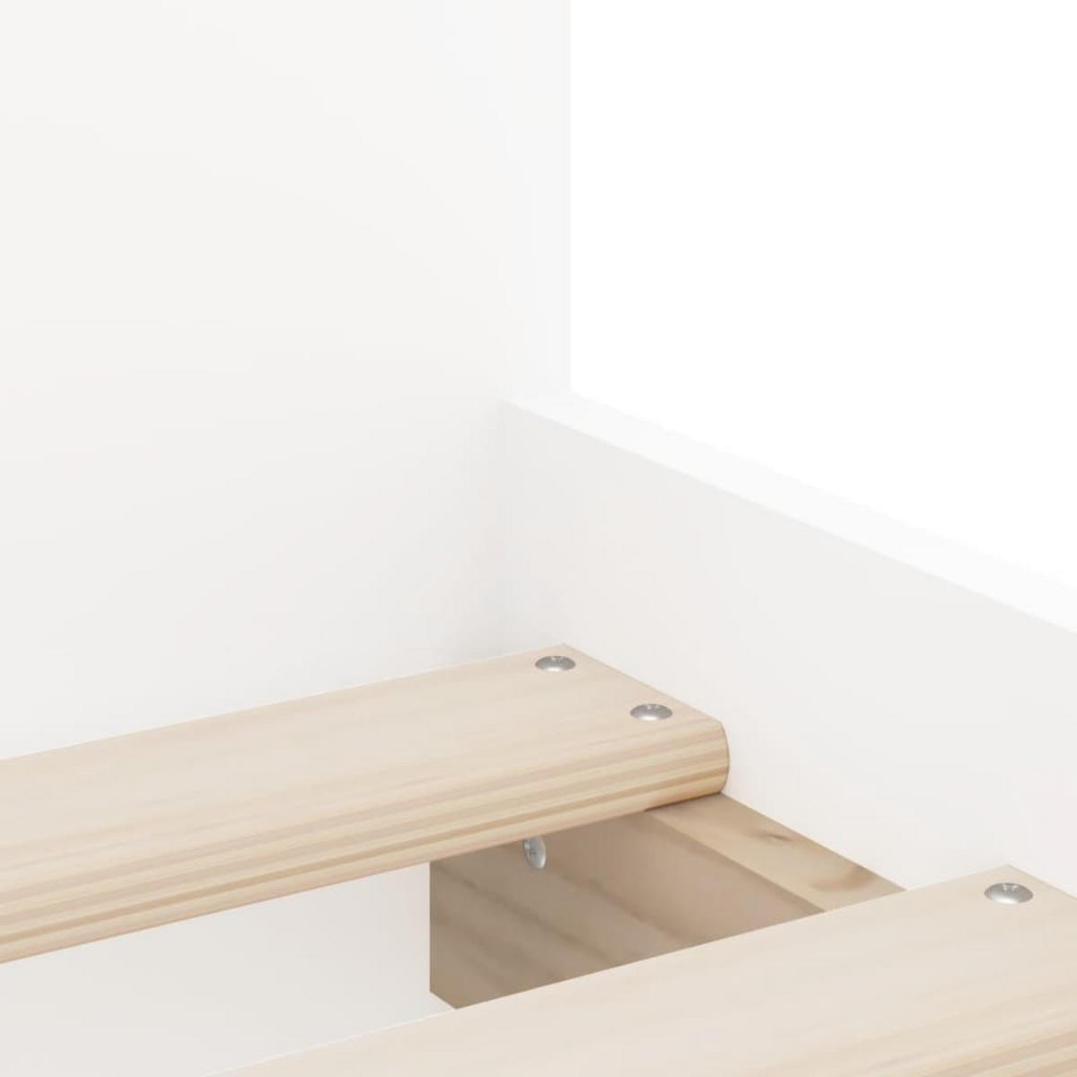 BETTGESTELL Mit Schubladen Weiss 90/200 Cm - Weiß, Holzwerkstoff (90/200cm) - vidaXL