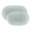 SERVIERPLATTEN-SET Sento Home Aura mint 2er Set - Mintgrün, Keramik (1/1/1cm) - Seltmann Weiden