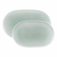 SERVIERPLATTEN-SET Sento Home Aura mint 2er Set - Mintgrün, Keramik (1/1/1cm) - Seltmann Weiden