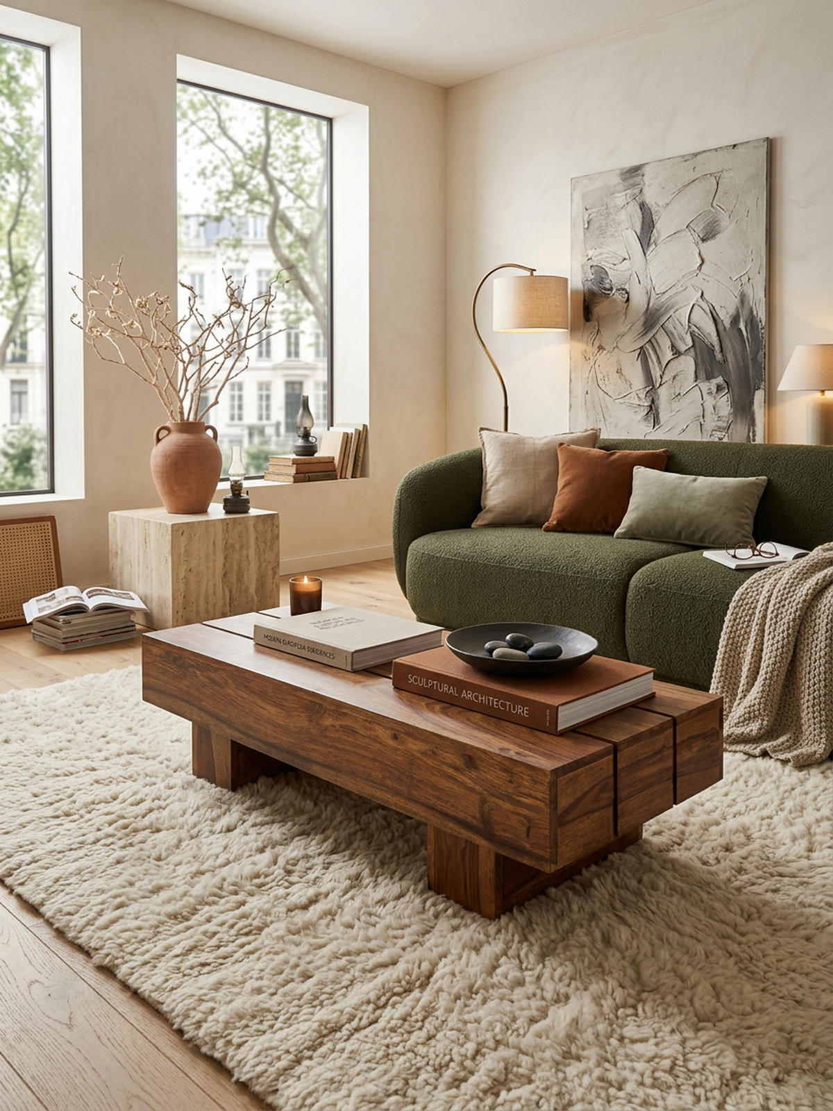 COUCHTISCH aus Massivholz, handgefertigt, pflegeleicht, aus Akazienholz und Edelholz, Braun 120x45x30 cm - Braun, Holz (45/120/30cm) - KADIMA DESIGN