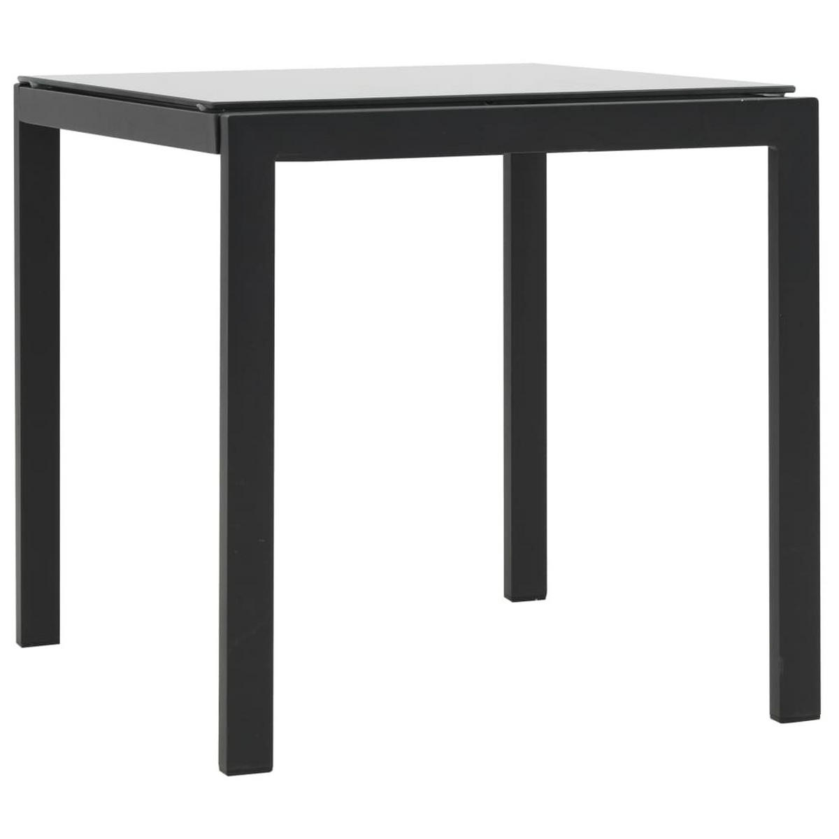 SONNENLIEGEN 2 Stk. mit Tisch Poly Rattan und - Schwarz, Kunststoff (70/91.5/213cm) - furnicato