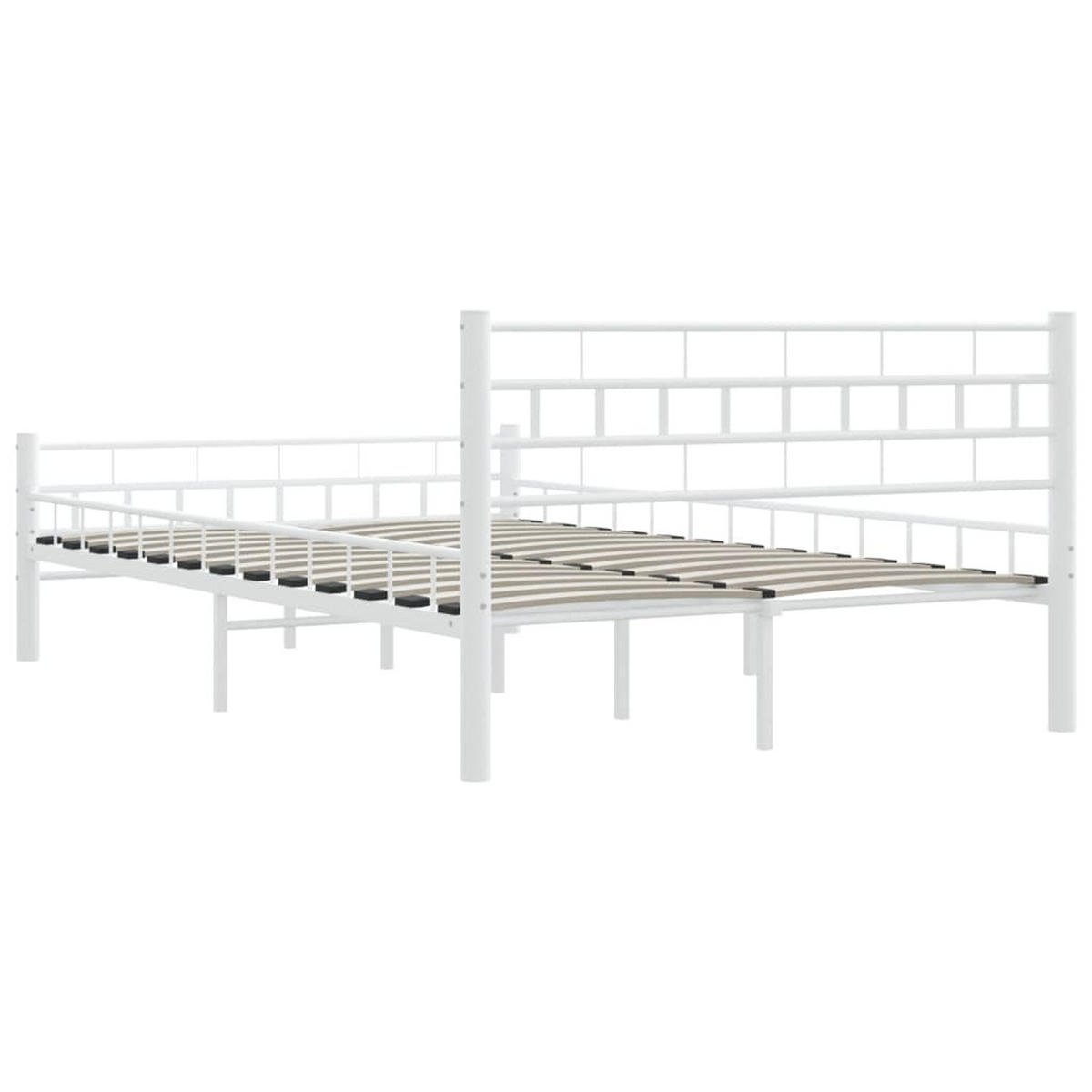 METALLBETT Holmes 147/210 cm - Weiß, Metall (140/200cm) - Nettlife