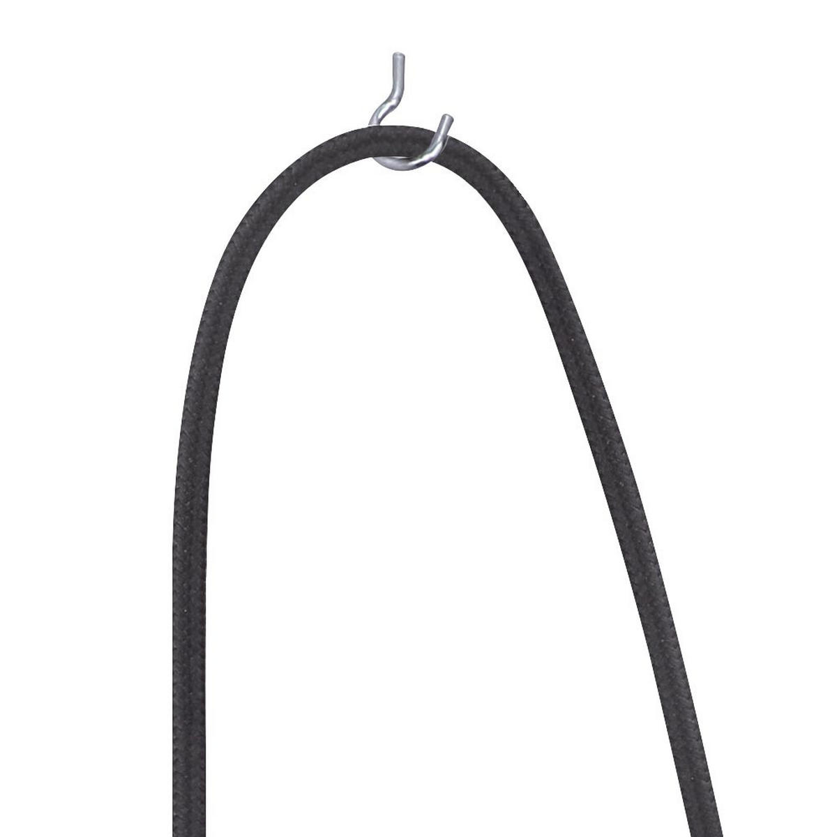 HÄNGELEUCHTE Kupfer Textil Schwarz - Kupferfarben, Metall (11.7/11.7/200cm) - Globo Lighting