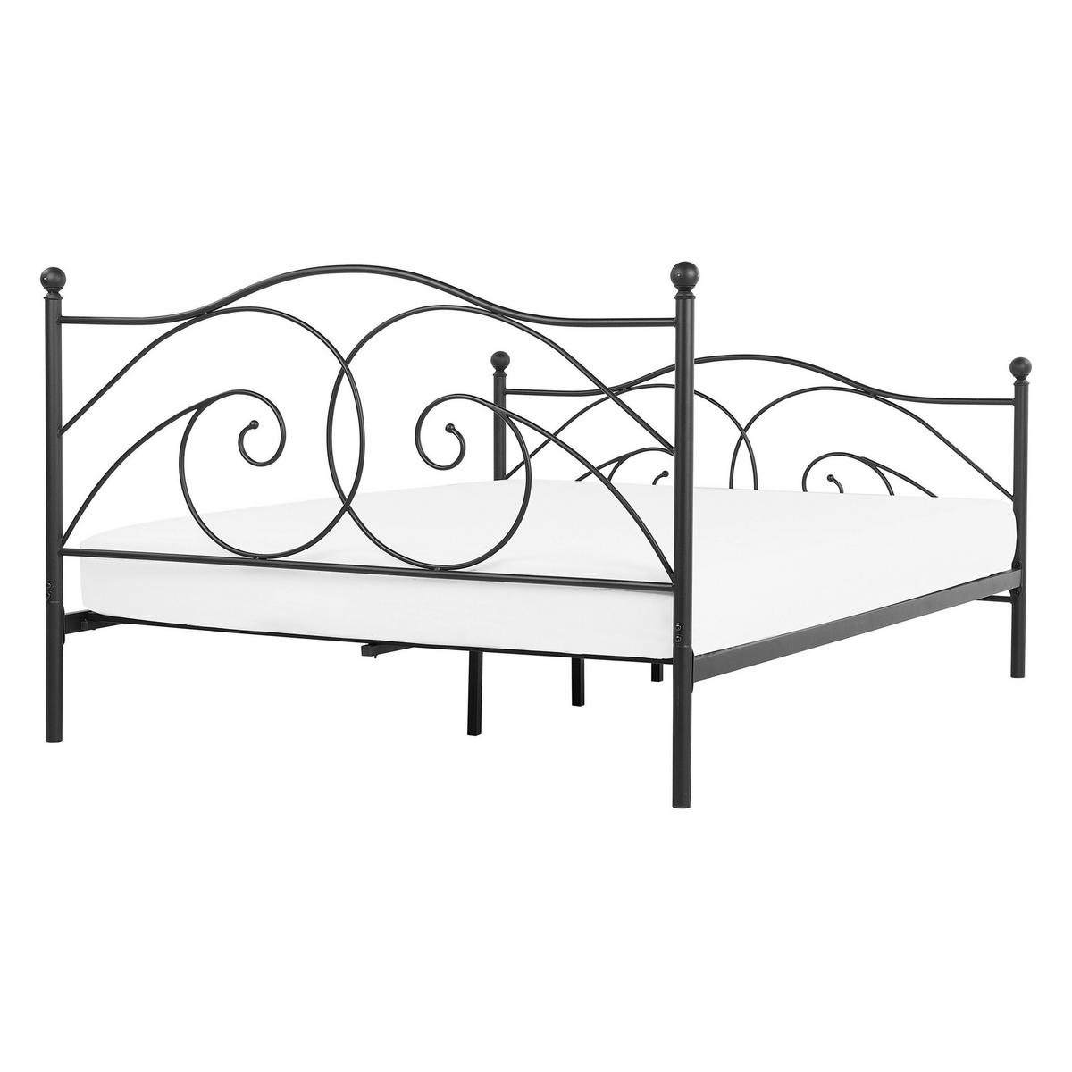 METALLBETT 140/200cm Schwarz Dinard - Schwarz, Metall (140/200cm) - Beliani