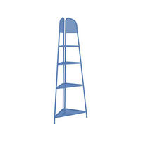 ECKREGAL Edko Stahl Blau 180x48x48cm - Blau, Metall (48/180/48cm) - DELUKE