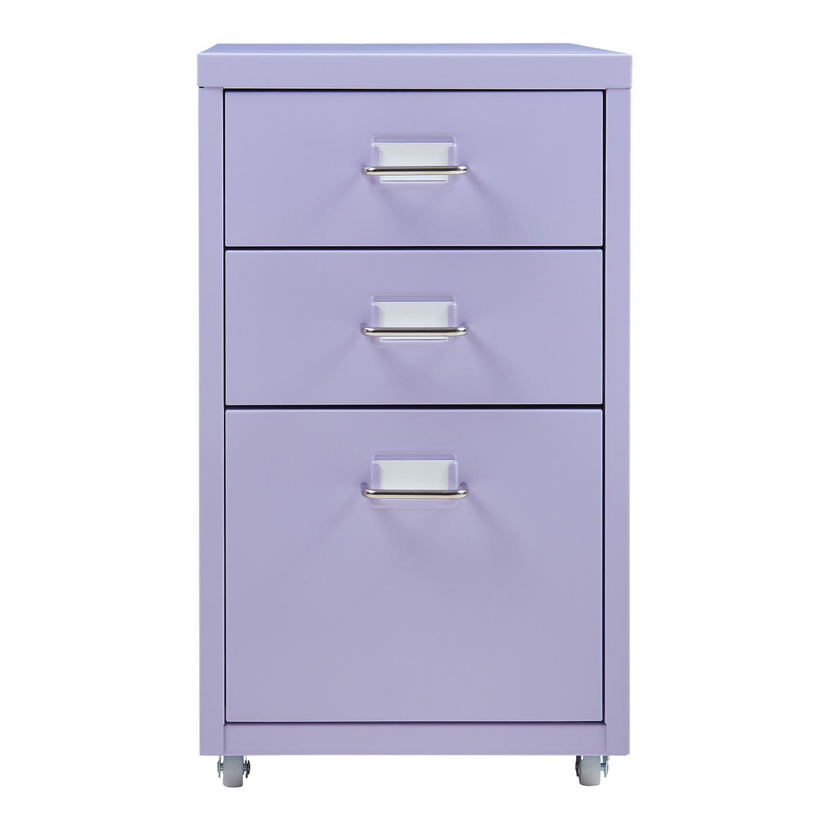 ROLLCONTAINER Kökar - Lila, Metall (28/48/41cm) - [en.casa]