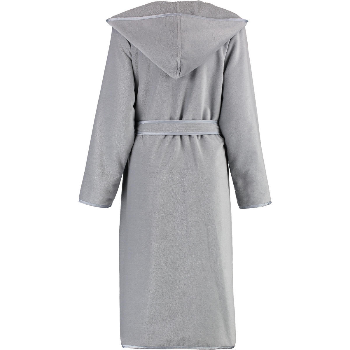 BADEMANTEL DAMEN KURZMANTEL MIT KAPUZE 4319 SILBER - 713 - Grau, Textil (XSnull) - Cawoe