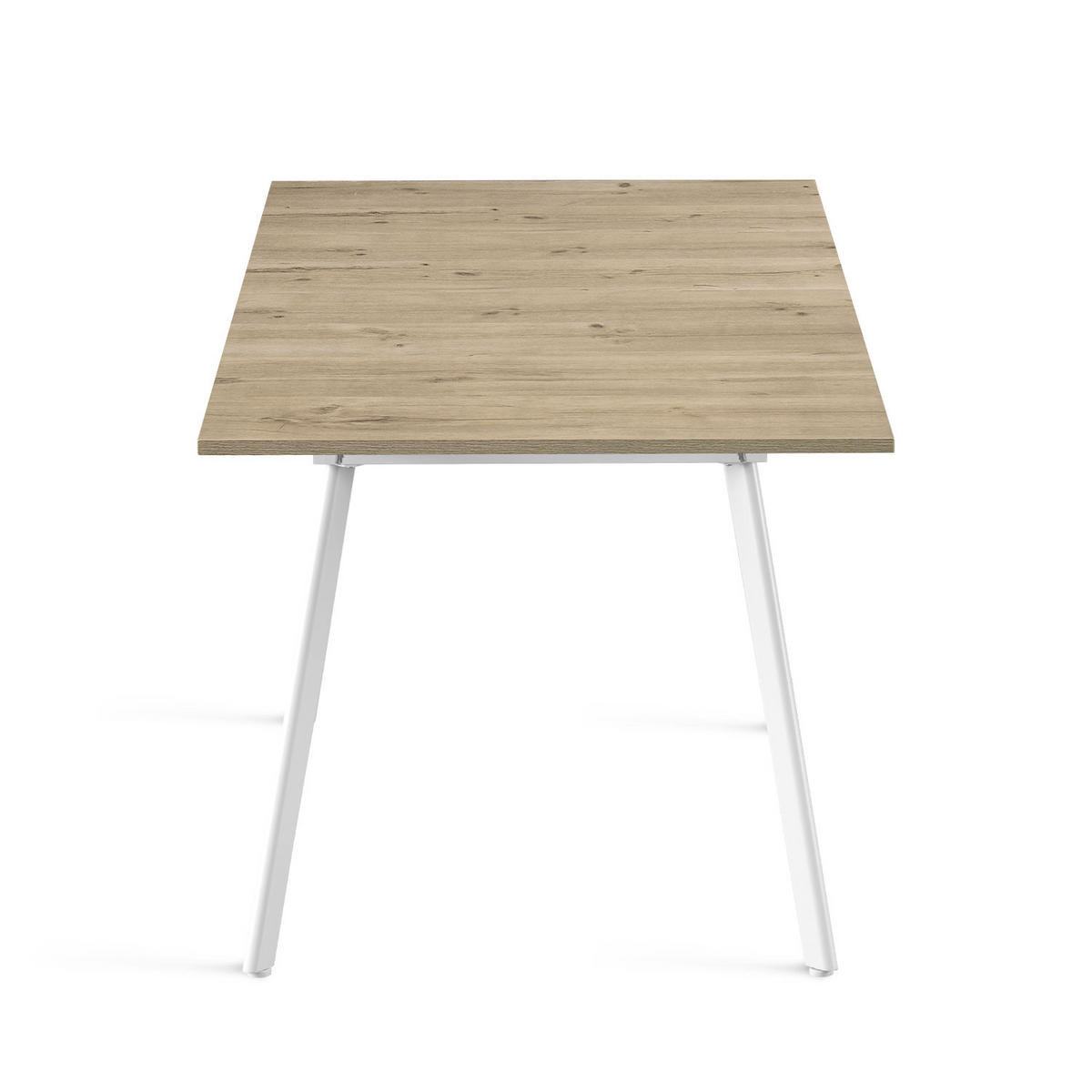 ESSTISCH OSKAR 120-160/80/76 cm Sandeiche - Sandfarben, Holz (80/120/76cm) - B&D Home