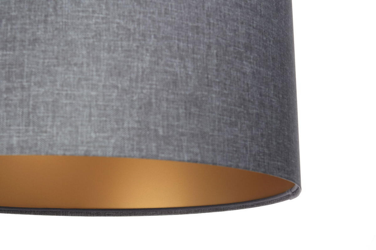 HÄNGELEUCHTE Grau 60/35 cm - Goldfarben/Grau, Kunststoff (35/1/35cm) - ONZENO
