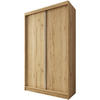 SCHWEBETÜRENSCHRANK Mario 120/216/61 eiche Artisan mit Schubladen - Eiche Artisan, Holzwerkstoff (120/216/61cm) - Beautysofa