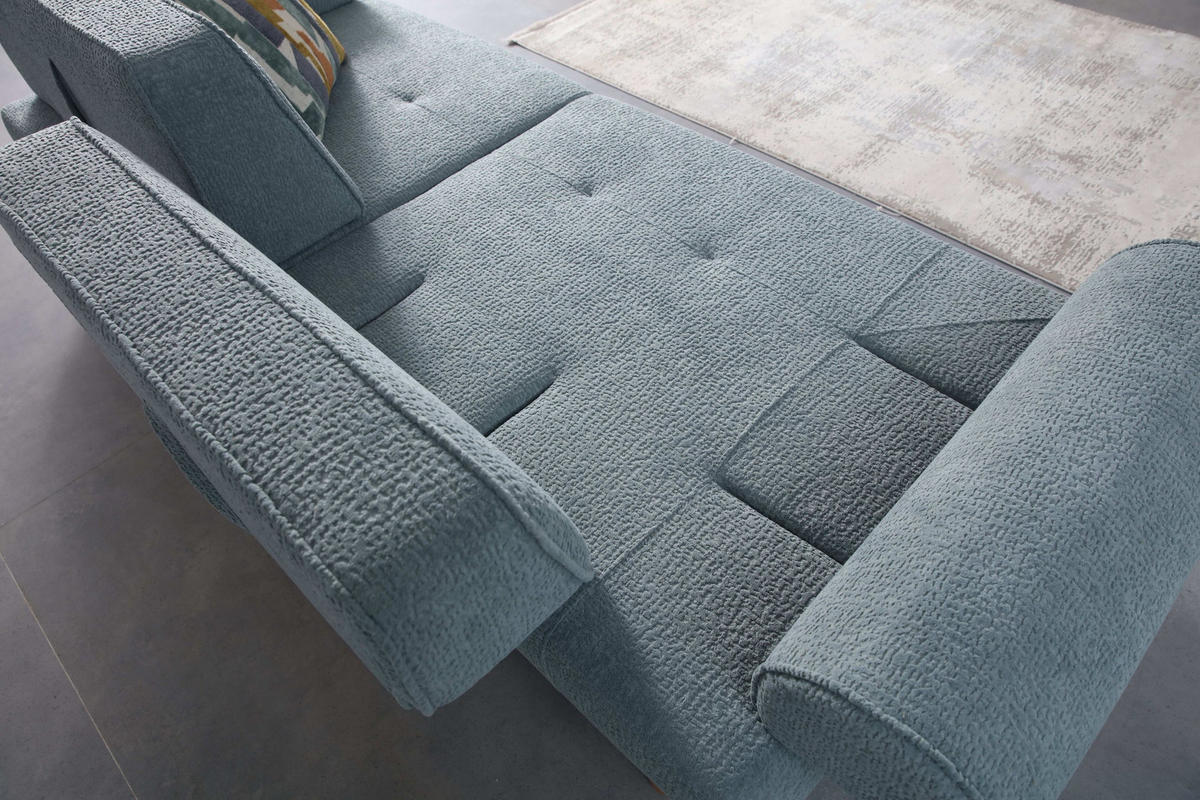 2-SITZER Sofa SADE, Grün - Grün, Leder/Holz (195/85/85cm) - Villa Möbel