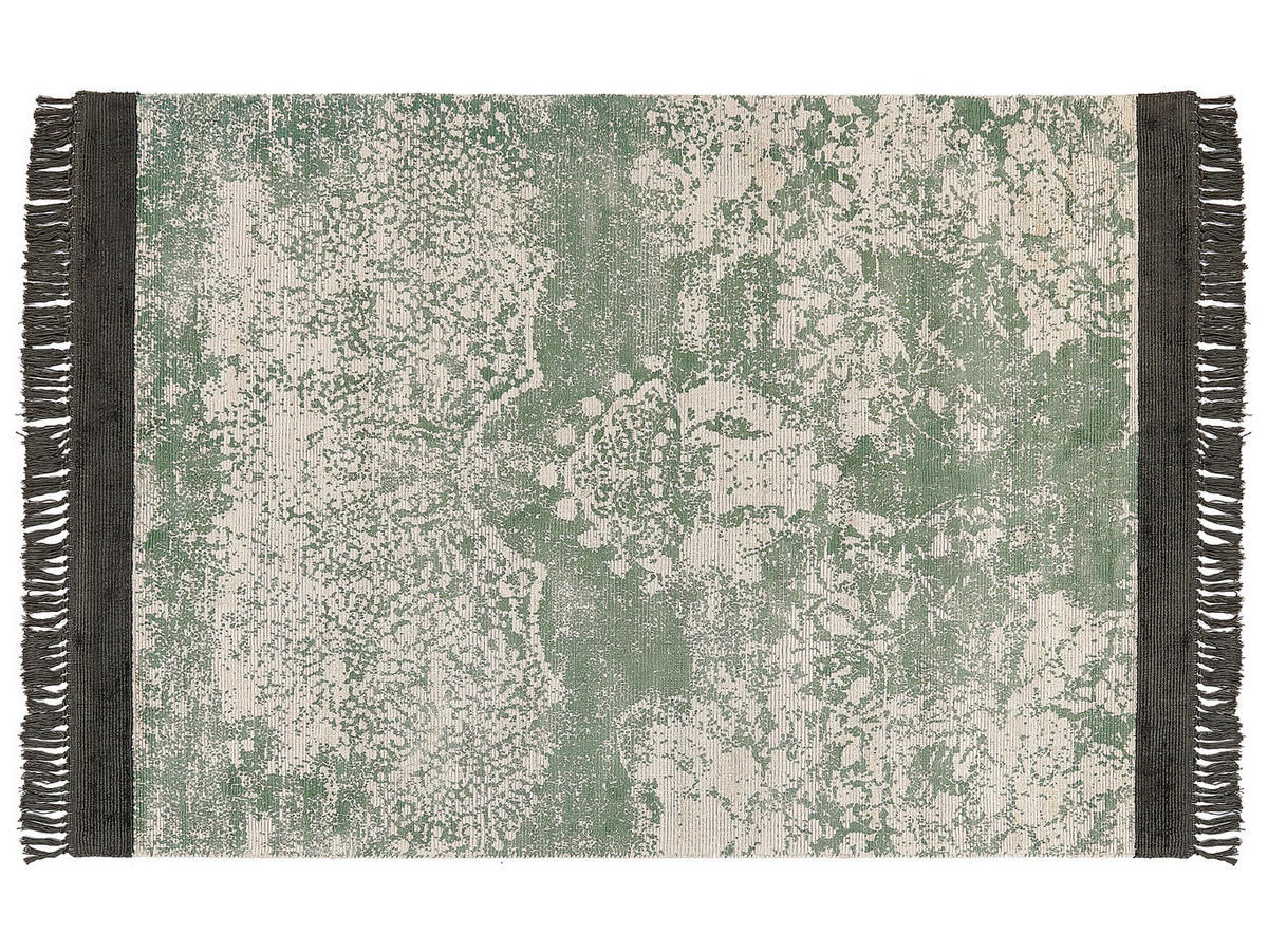 KURZFLOR-TEPPICH Akarsu 230/160 cm - Grün, Naturmaterialen (160/230cm) - Beliani