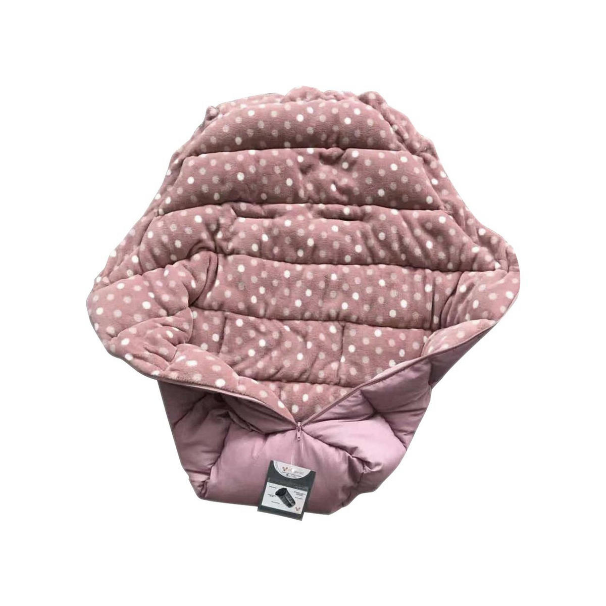 FUSSSACK Cuddle rosa 100 cm, für 5-Punkt-Gurtsystem, wasserdicht, Thermo-Polar-Fleece - Rosa, Textil (47/100/17cm) - Cangaroo