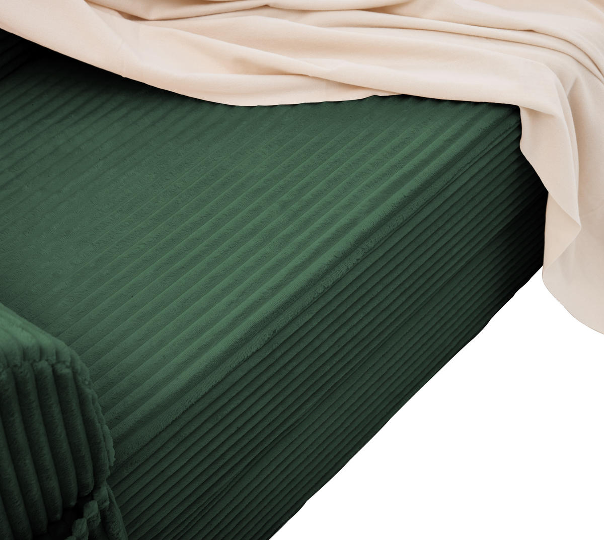 SCHLAFSOFA DE-35181 2-in-1 umwandelbar Grün - Grün, Textil (78/65/190cm) - ComfortXL