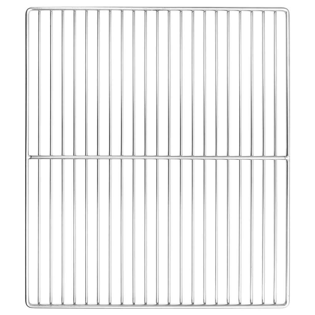 GRILLROST Silber 45/40 Cm Edelstahl - Silberfarben, Metall (40/45cm) - vidaXL