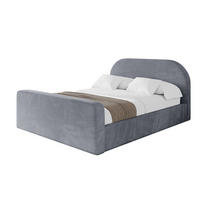 POLSTERBETT mit Bettkasten, Fußteil und Lattenrost, Boxbett mit Matratze H3/H4 - TIVON-Z 180x200 Grau - Grau, Holzwerkstoff/Textil (180/200cm) - ALTDECOR