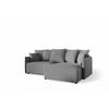 ECKSOFA Minea Mit Schlaffunktion - Dunkelgrau, Holzwerkstoff/Textil (221/153cm) - Fun Möbel