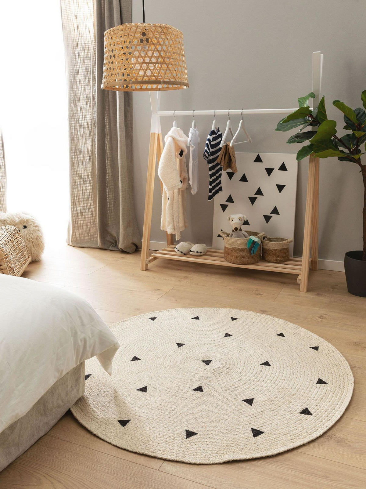 KINDERTEPPICH Pippa Cream ø 160 cm rund - Beige, Naturmaterialen (160/1cm) - KUNSTLOFT