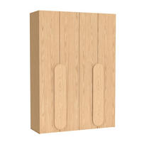 FALTTÜRENSCHRANK Omodeo 170 cm breit in Bookmatch-Eiche – mit WingLine-Falttüren - Eichefarben, Holzwerkstoff (170/240/58cm) - AX Living