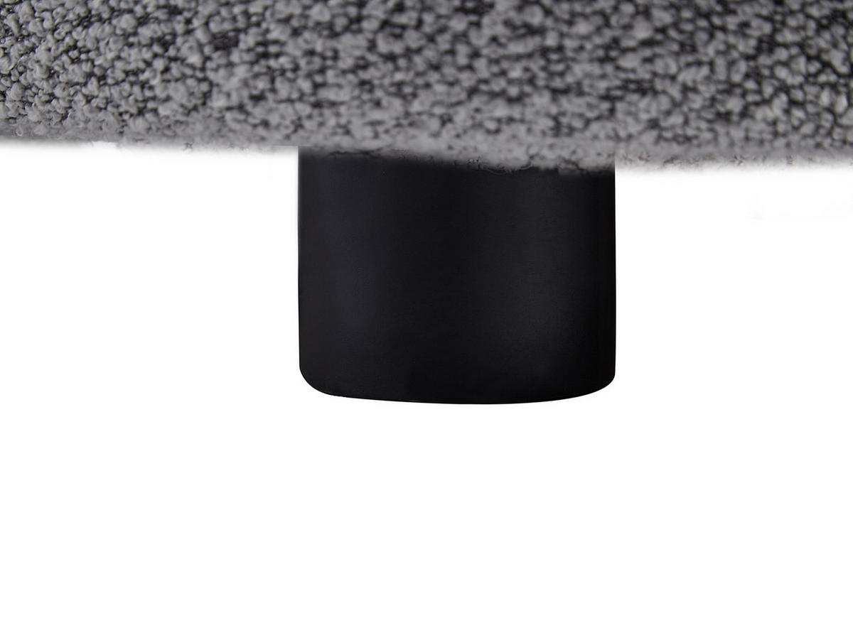 SESSEL - Bouclé-Stoff - Grau - BOVANA - Grau, Textil (110/70/90cm) - Vente-Unique