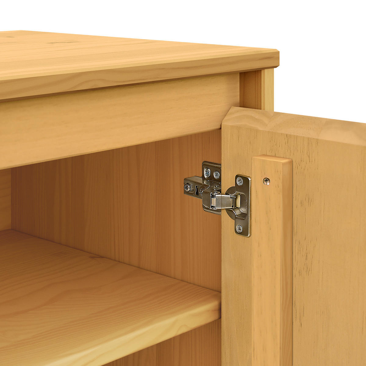 MASSIVER WASCHBECKENUNTERSCHRANK - Pinie massiv - Pinienfarben, Holz (83/62/35cm) - home24