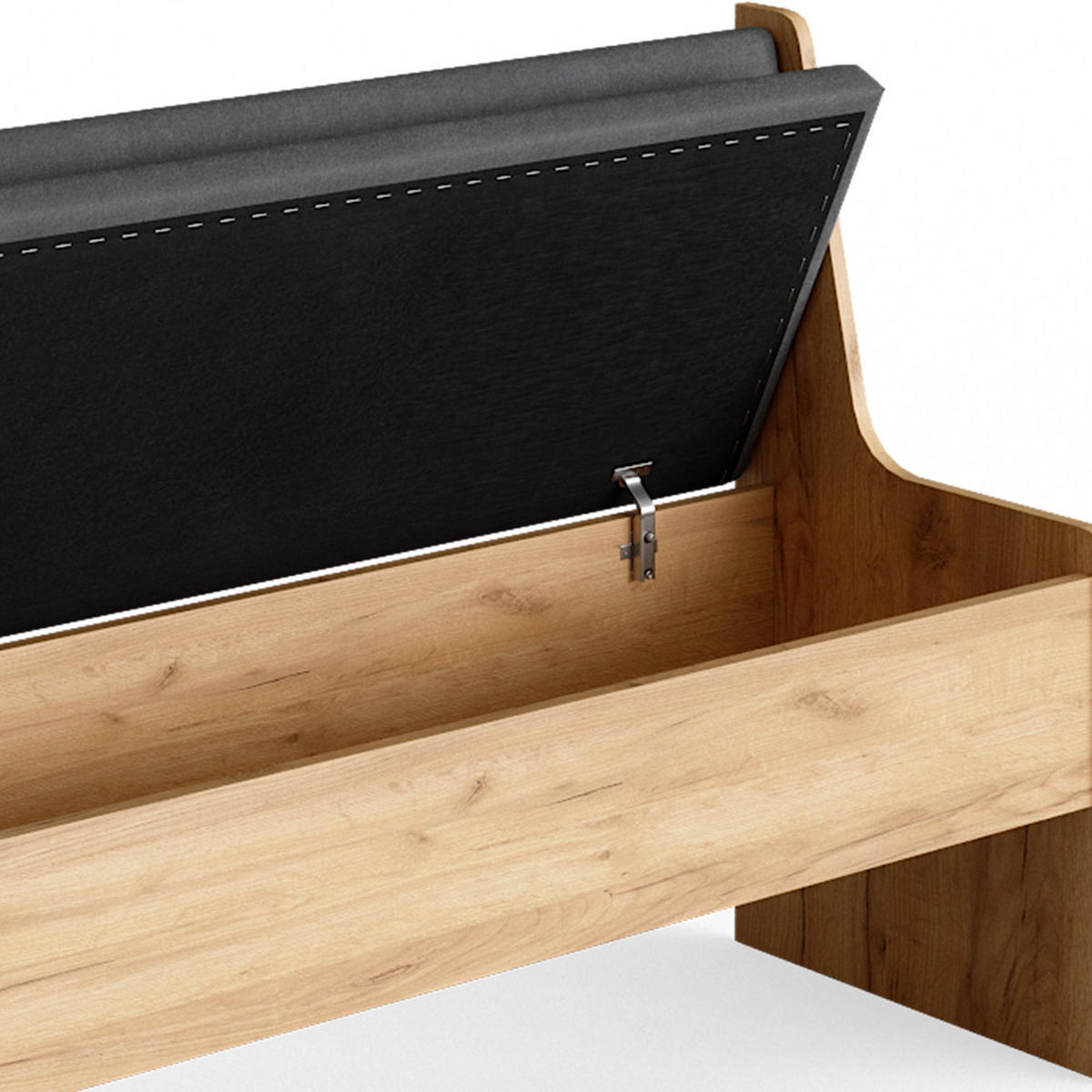 ESSZIMMER-ECKBANK Roman Sandeiche 166.6 x 41.5 cm - Anthrazit/Eiche Wotan, Holzwerkstoff (41.5/80/166.6cm) - Vicco