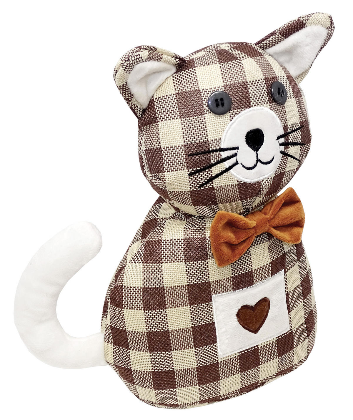 TÜRSTOPPER Katze Kaya - Braun, Textil (18/9cm) - Lashuma