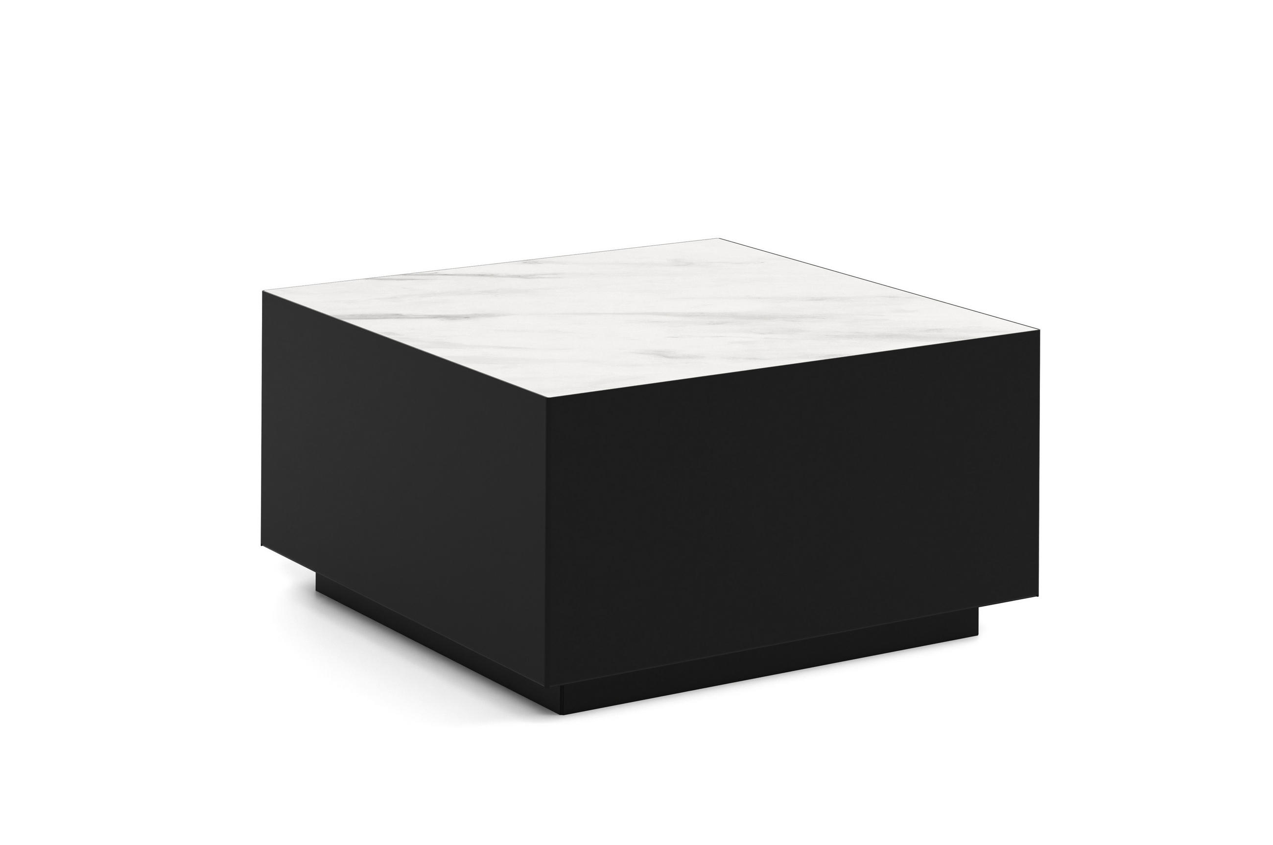 COUCHTISCH QUADRA - Multicolor/Schwarz, Holzwerkstoff (65/65/35cm) - Meblini