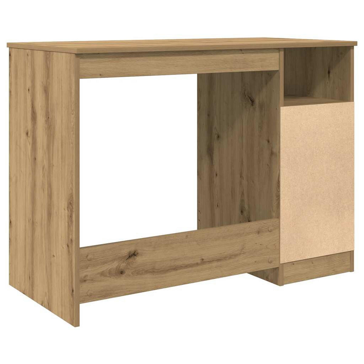 SCHREIBTISCH Modern mit 3 Schubladen 102/76/50 cm aus Holzwerkstoff Artisan-Eiche Dekor - Eiche Artisan, Holz (76/102/50cm) - vidaXL