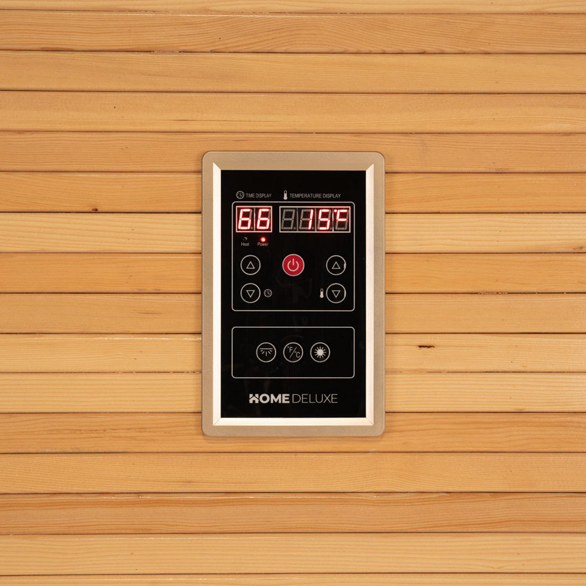 SAUNA NEOLA - Naturfarben, Holz (200/200/160cm) - Home Deluxe