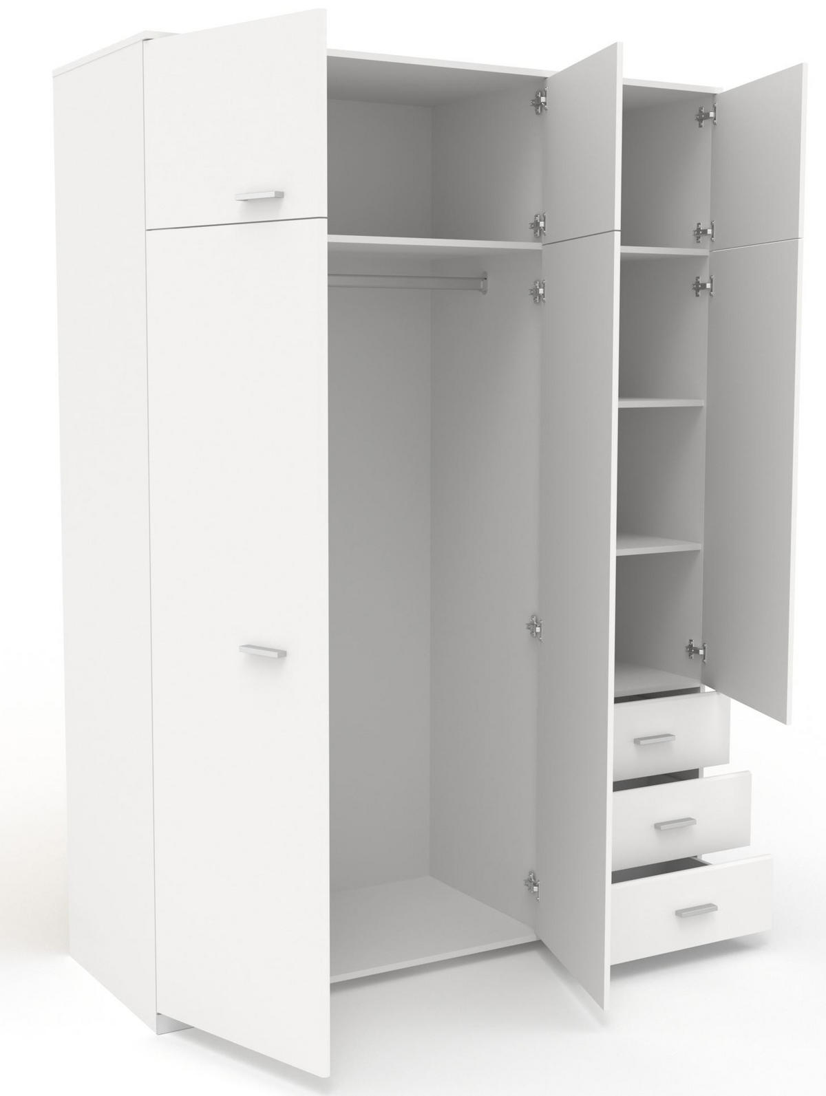 KINDERZIMMER-SET Paca 42 4-tlg. Holznachbildung Weiß/Eiche - Eichefarben/Weiß, Kunststoff (100/1/200cm) - 58aufmkessel