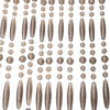 PERLENVORHANG - Robin - 90x220 cm - Grau / Taupe - Grau, Kunststoff (90/220cm) - IVOL