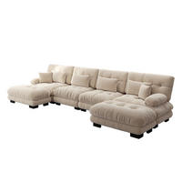 WOHNLANDSCHAFT DE-34065 U-förmig Hellbraun - Hellbraun, Holz (145/81/406cm) - ComfortXL