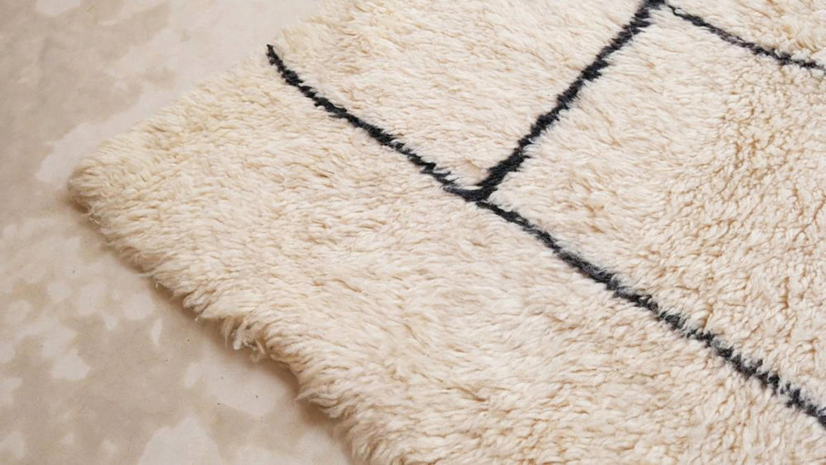 BERBERTEPPICH aus reiner Wolle 174x 254 cm - Beige, Naturmaterialien (174/254cm) - AFK Living