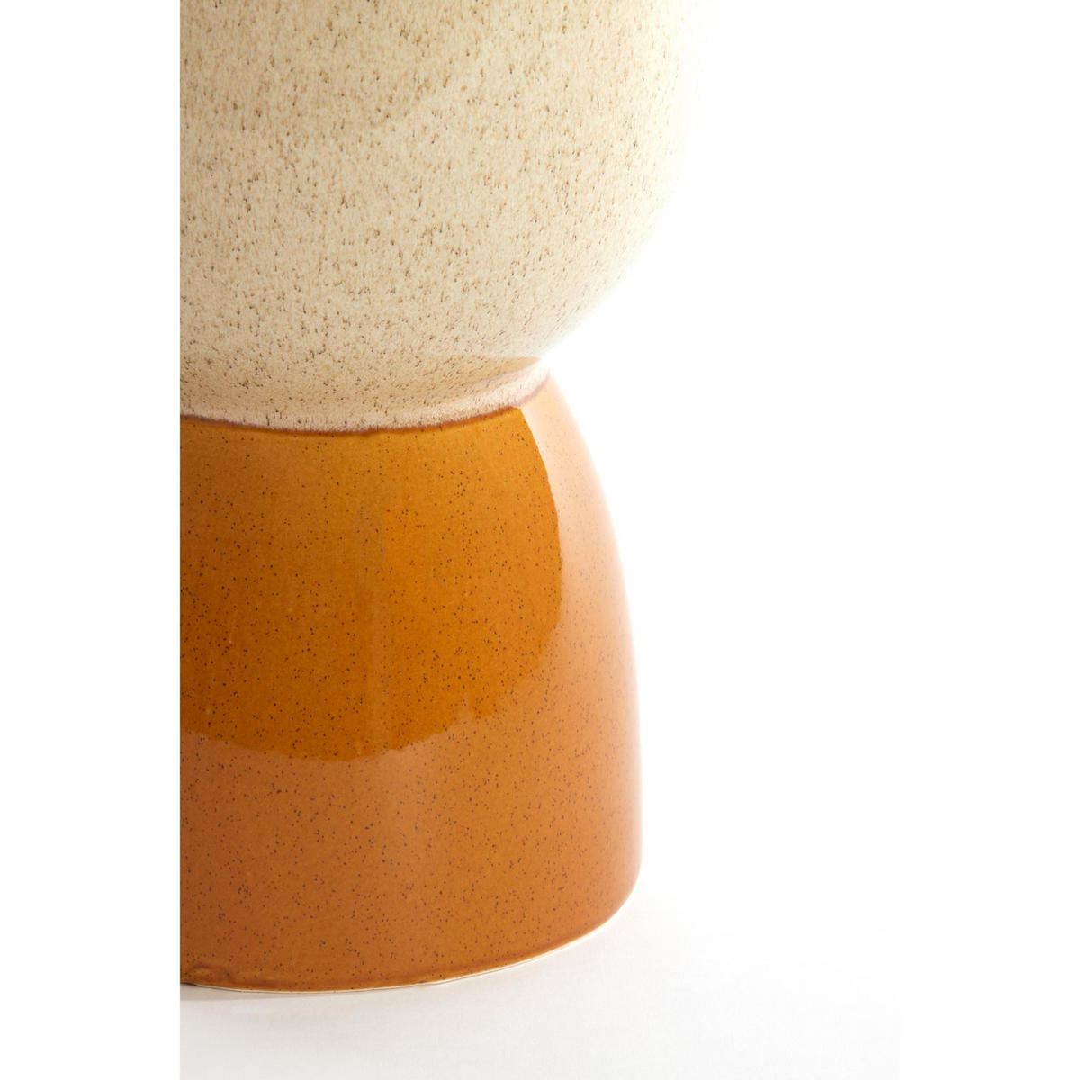 BEISTELLTISCH Finca Weiß 28.5/28.5/42 cm - Weiß, Keramik (28.5/28.5/42cm) - Light & Living